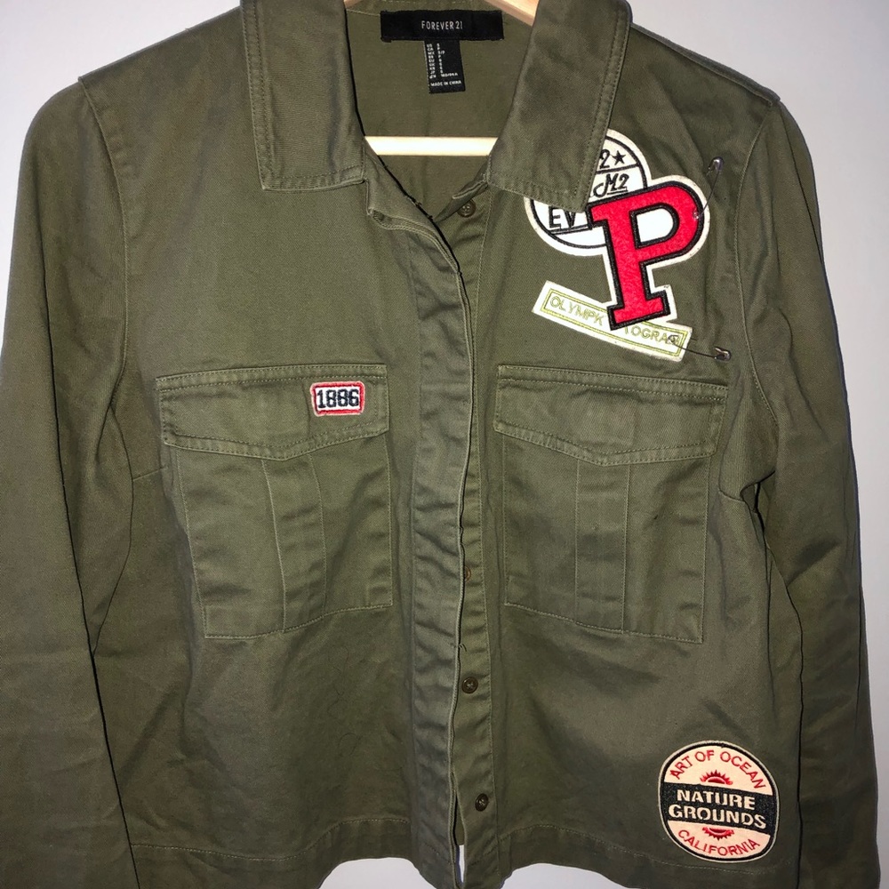 army green jacket